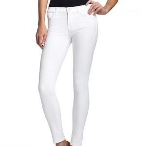 J Brand Mid Rise White Skinny Jeans Size 27